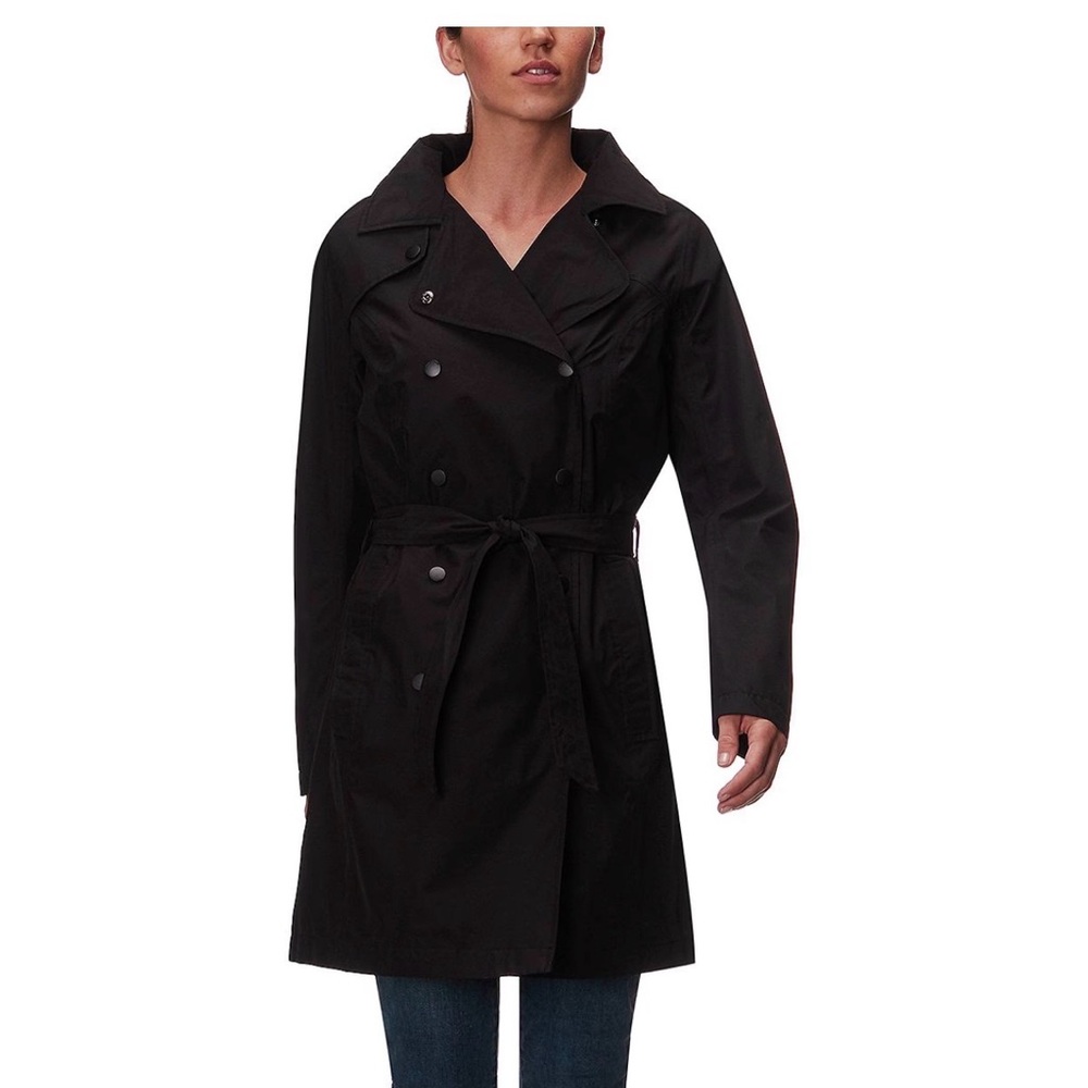 Helly Hansen Black Hooded Insulated Trench Jacket
